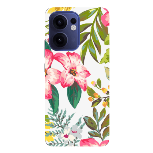 Oppo Reno13 FS Red laves Transparent Silicone TPU Θήκη